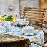 Hectarul - Traversa de masa bleu 40x140 cm Daisies Cosy&Trendy